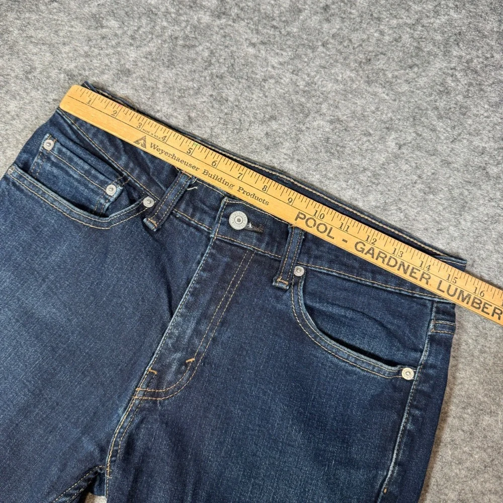 Levis 511 Mens Slim Fit Jeans Dark Wash Indigo Blue Stretch Denim 32x34